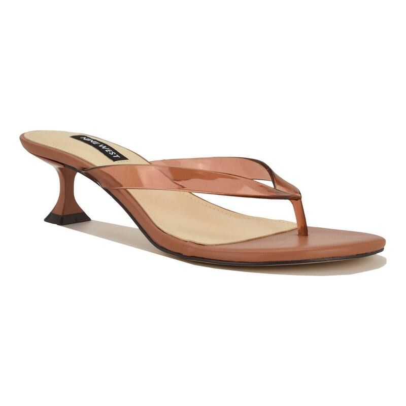 ナインウェスト レディース シューズ パンプス サンダル ヒール Nine West Crisee WomenslipOn Kitten Heel Dressandals Light Brown ブラウン