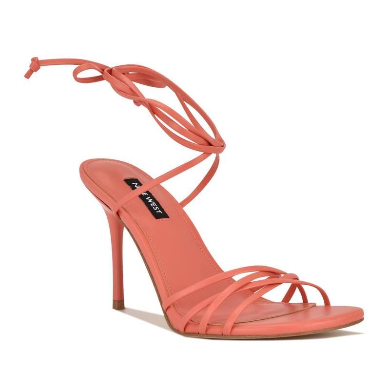 ナインウェスト レディース シューズ パンプス サンダル ヒール Nine West Opela Womenstrappy Stiletto Heel Dressandals Coral コーラル