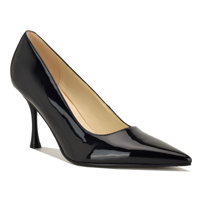 ナインウェスト レディース シューズ パンプス Nine West Pursee Womens Pointy Toe SlipOn Dress Pumps Black Patent ブラック