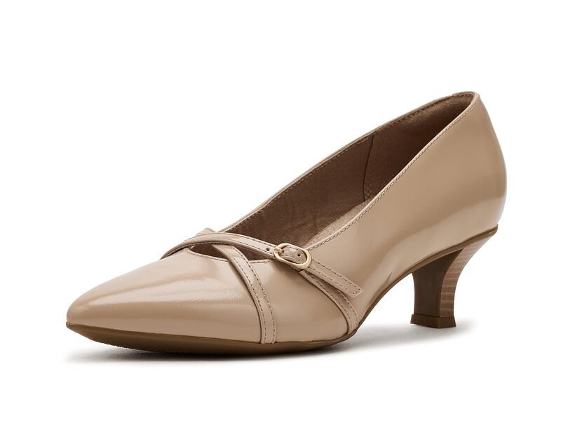 クラークス レディース シューズ ヒール Clarks Kepley Star Beige Leather ベージュ