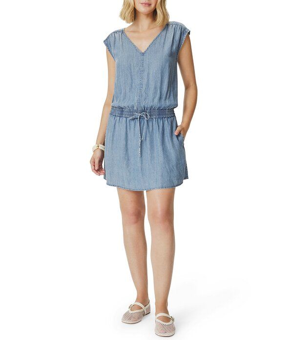 スプレンディット レディース トップス ワンピース Vネック ミニ ノースリーブ Splendid Ginger Indigo VNeck Sleeveless Mini Drop Waist Dress Indigo インディゴ