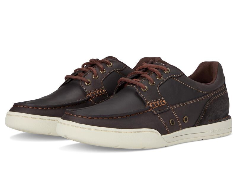 ロックポート メンズ シューズ スニーカー Rockport Wentworth Dark Brown Leather ブラウン