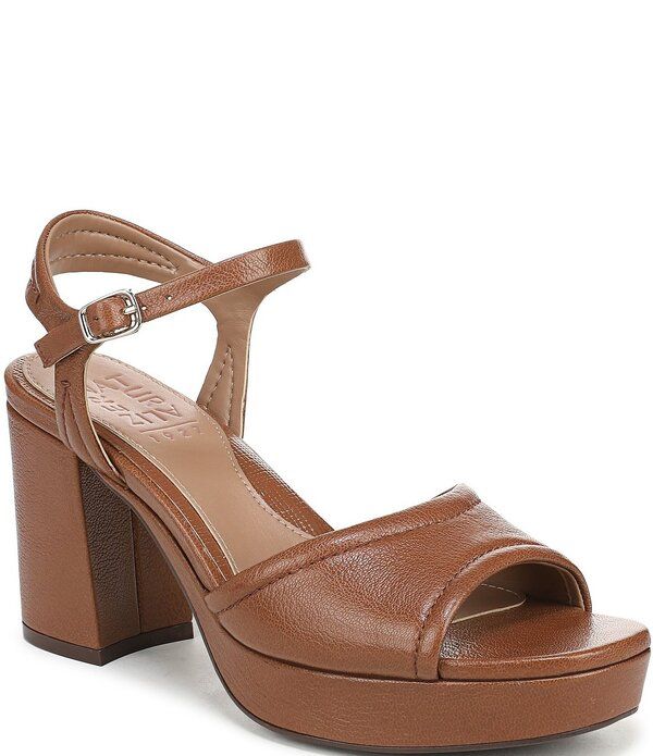 ナチュライザー レディース シューズ サンダル プラットフォーム アンクル レザー Naturalizer Petra Leather Ankle Wraplatform Dressandals Walnut Wake