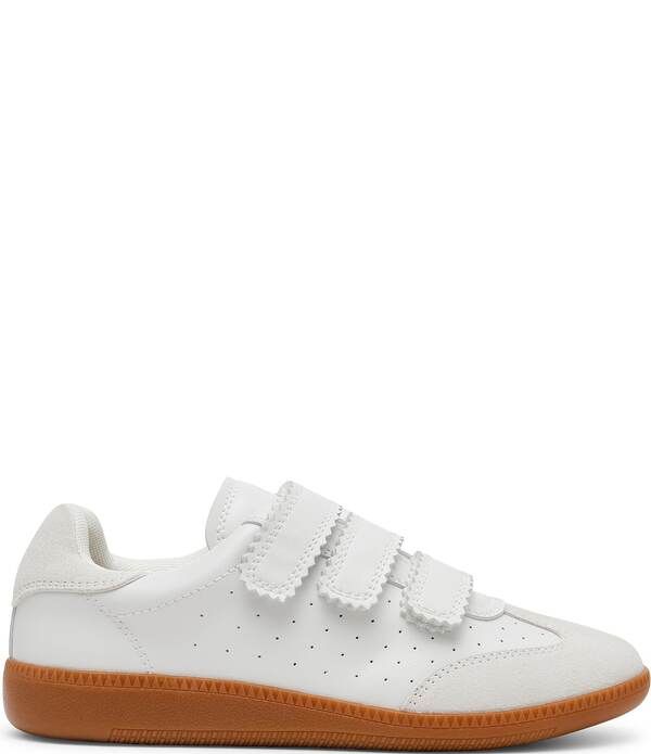 スティーブ マデン レディース ボトムス カジュアルパンツ スニーカー Steve Madden Momentum Gum Sole HookandLoop LowTop Sneakers White ホワイト