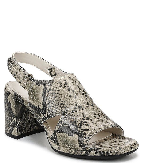 バイオニック レディース シューズ サンダル レザー Vionic Bolinasnakembossed Leather Dressandals Cream Snake クリーム