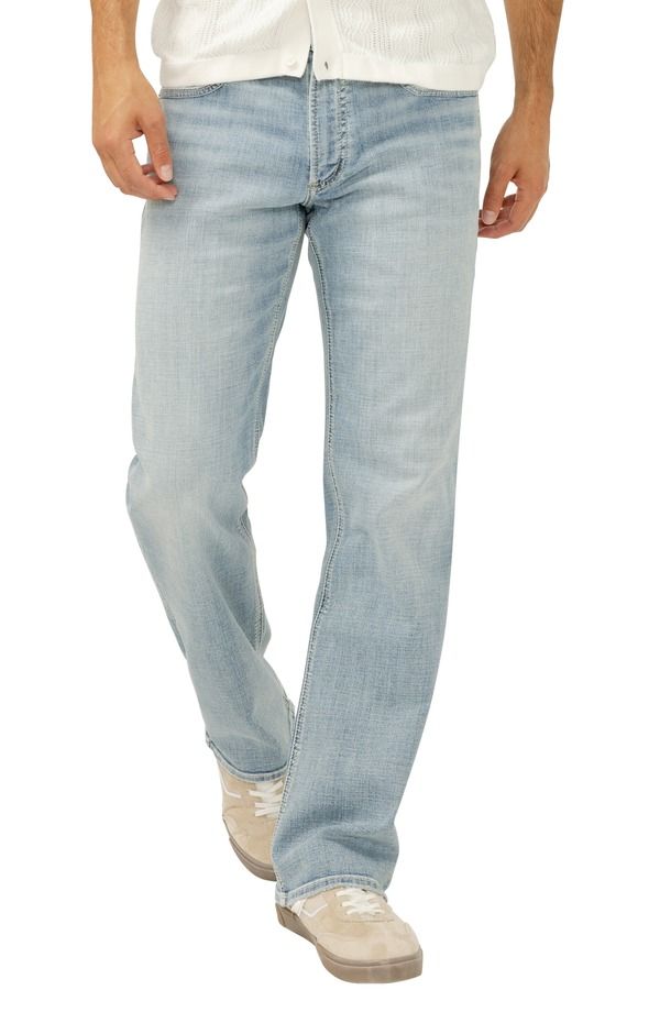 シルバー ジーンズ メンズ ボトムス デニムパンツ リラックスフィット ストレート Silver Jeans Co Zac Relaxed Fit Straight Leg Jeans Laguna