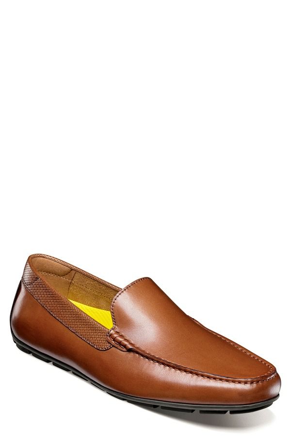 フローシャイム メンズ シューズ ローファー Florsheimotor Moc Toe Venetian Driving Loafer Cognac