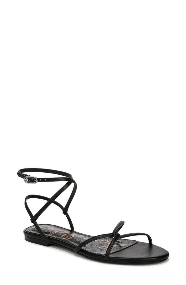 サムエデルマン レディース シューズ サンダル アンクル Sam Edelman Ellinankle Strap Sandal Black Leather ブラック