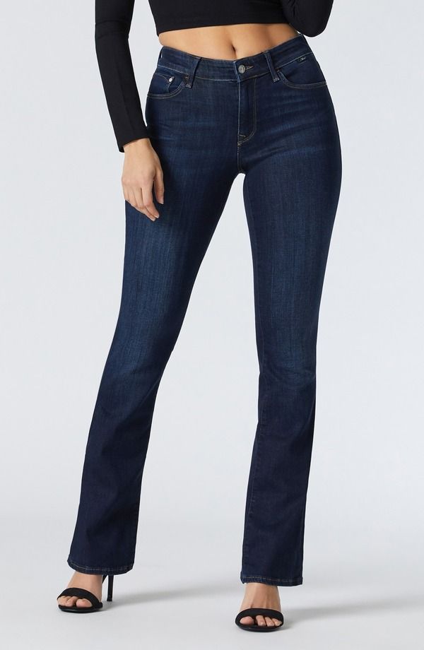 マーヴィ ジーンズ レディース シューズ ブーツ・レインブーツカット Mavi Jeans Molly Classic Mid Rise Bootcut Jeans Deep Supersoft