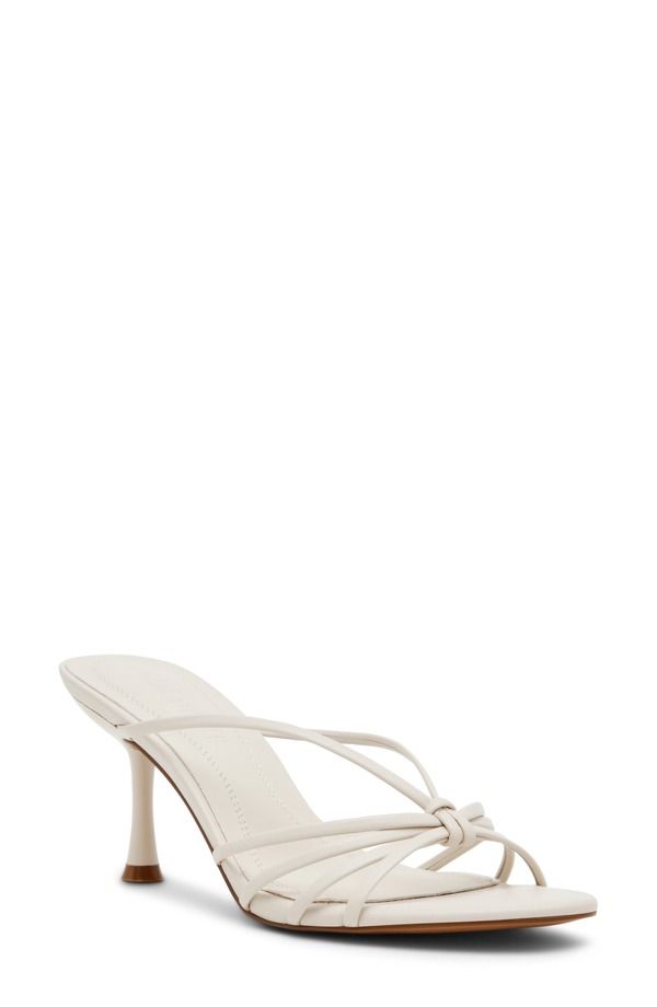 スティーブ マデン レディース シューズ サンダル Steve Madden Edna Slide Sandal White Leather ホワイト