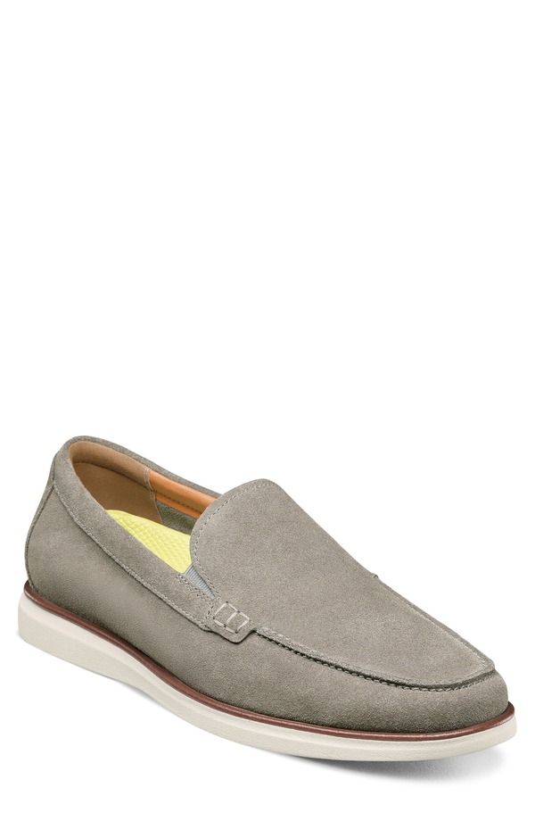 フローシャイム メンズ シューズ ローファー Florsheim Tropics Venetian Loafer Gray Suede グレー