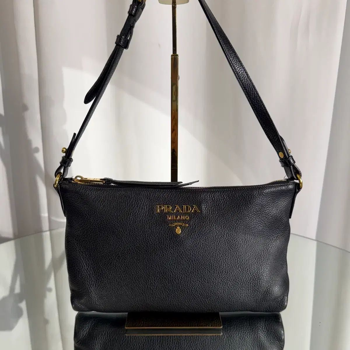 OS PRADA プラダ Vitello Daino ショルダー クロスバック 55,544円