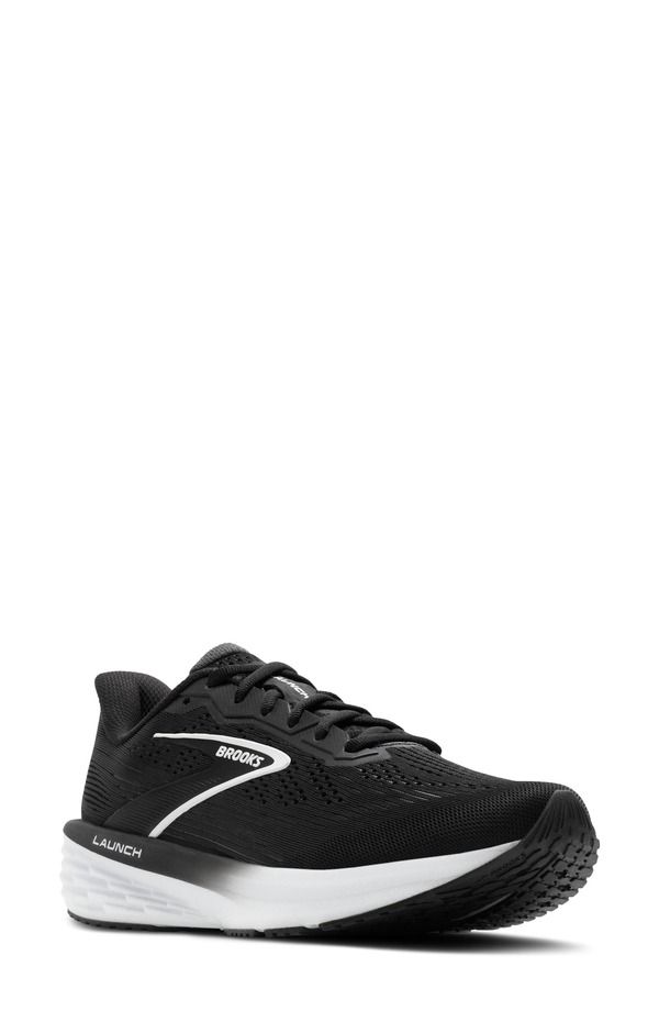 ブルックス レディース シューズ スニーカー Brooks Launch 12 Running Sneaker Black Grey White ホワイト