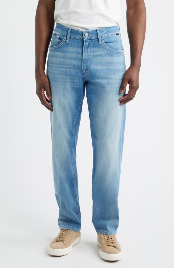 マーヴィ ジーンズ メンズ ボトムス デニムパンツ ストレート Mavi Jeans Zach Straight Leg Jeans Light Foggy Feather Blu