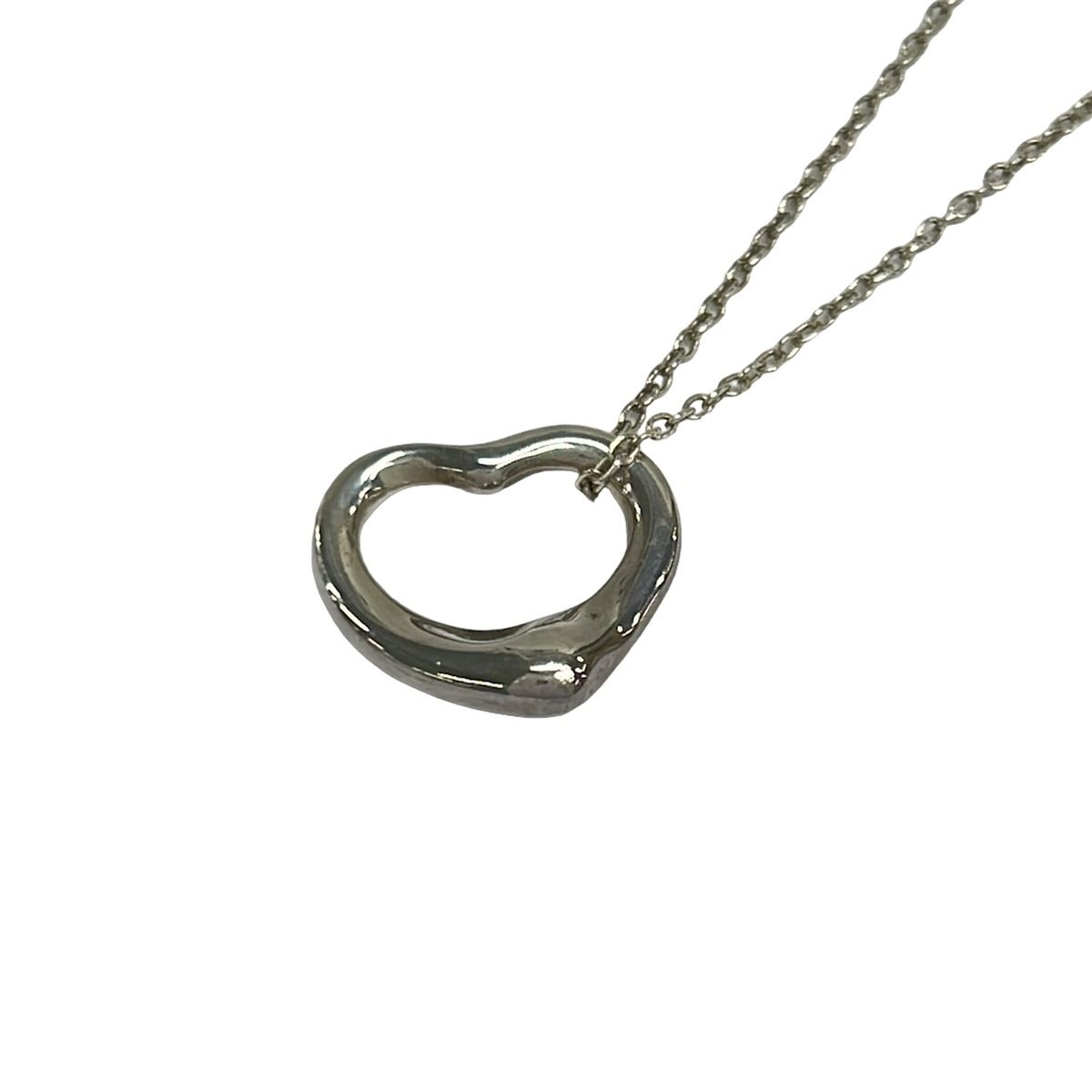 TIFFANY&Co.(ティファニー) ネックレス美品 オープンハート シルバー