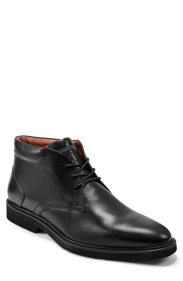 ロックポート メンズ シューズ ブーツ・レインブーツ ダービー Rockport Flynn Plain Toe Derby Boot Black ブラック