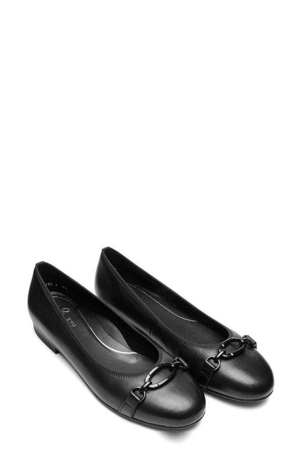アラ レディース シューズ パンプス ara Siene Flat Black ブラック