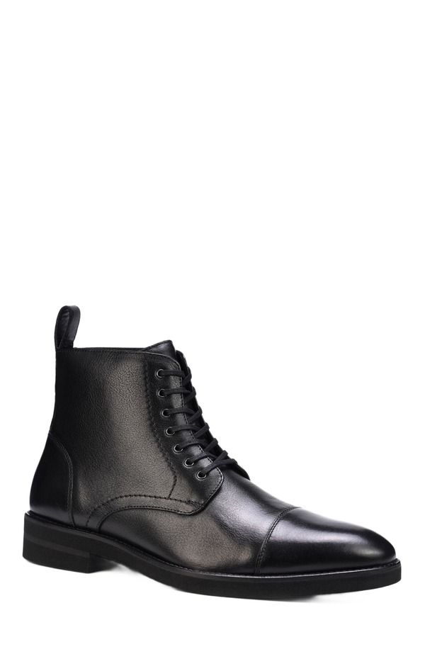 アンソニー ヴィア メンズ シューズ ブーツ・レインブーツ レース Anthony Veer James Laceup Boot Black ブラック
