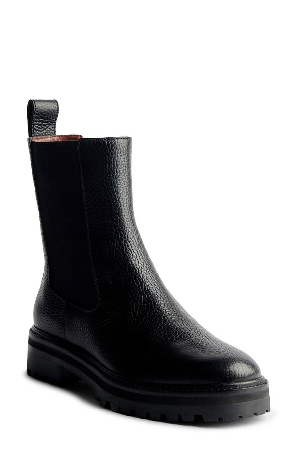 リフォーメーション レディース シューズ ブーツ・レインブーツ チェルシーブーツ チェルシー Reformation Katerina Lug Sole Chelsea Boot Black Tumbled ブラック