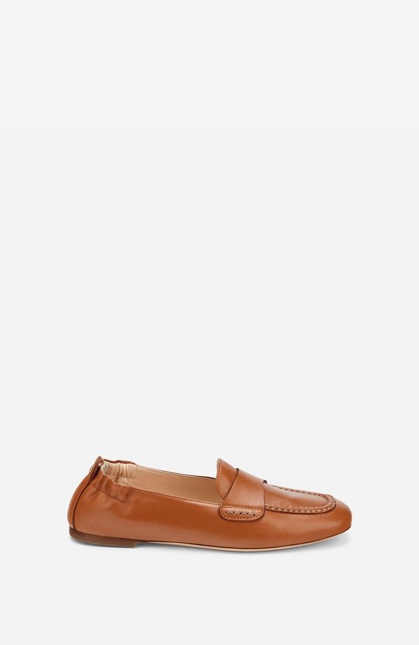 エージーエル レディース シューズ スリッポン・ローファー レザー AGL Mara Pure Leather Moccasin Brandy Nappa