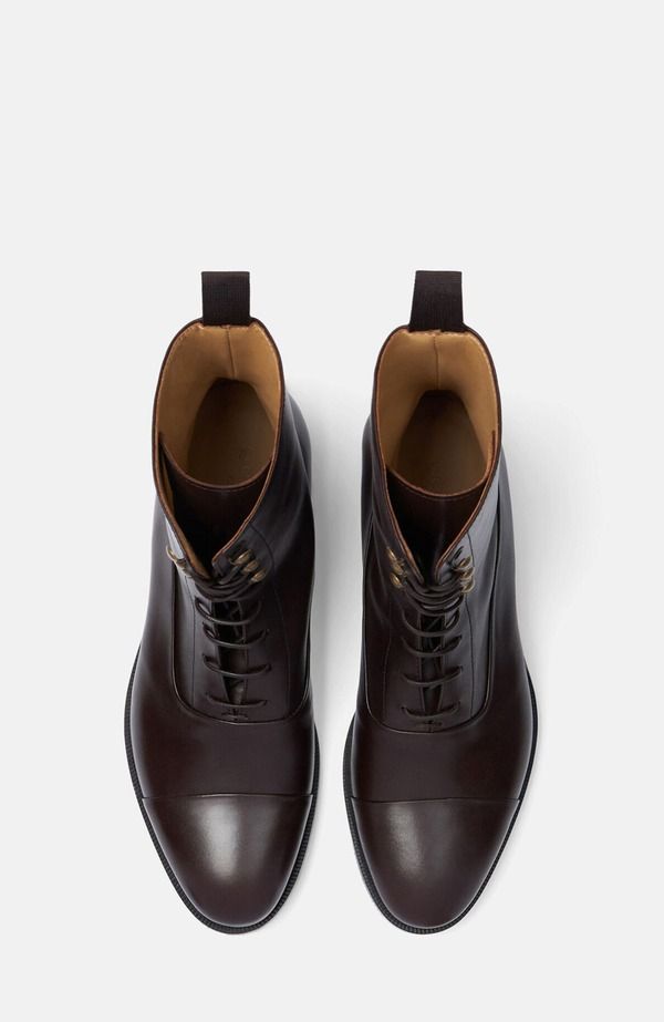 スカロッソ メンズ シューズ ブーツ・レインブーツ SCAROSSO Archie Boots Brown Calf ブラウン