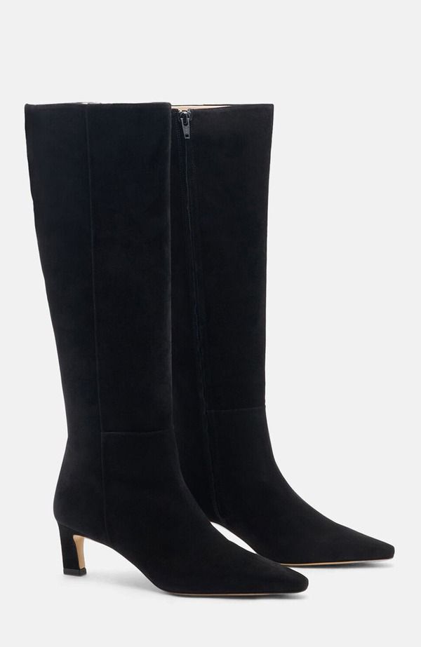 スカロッソ レディース シューズ ブーツ・レインブーツ SCAROSSO Kira Boots Black Suede ブラック