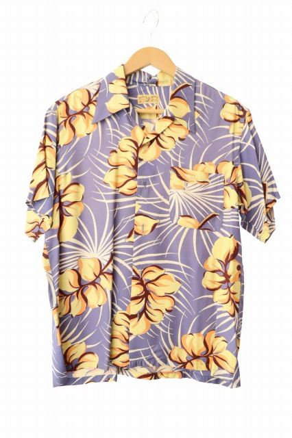 サンサーフ 東洋 SUN SURF レーヨン アロハ シャツ M32678 M 青 ブルー ブランド古着ベクトル 中古 260606