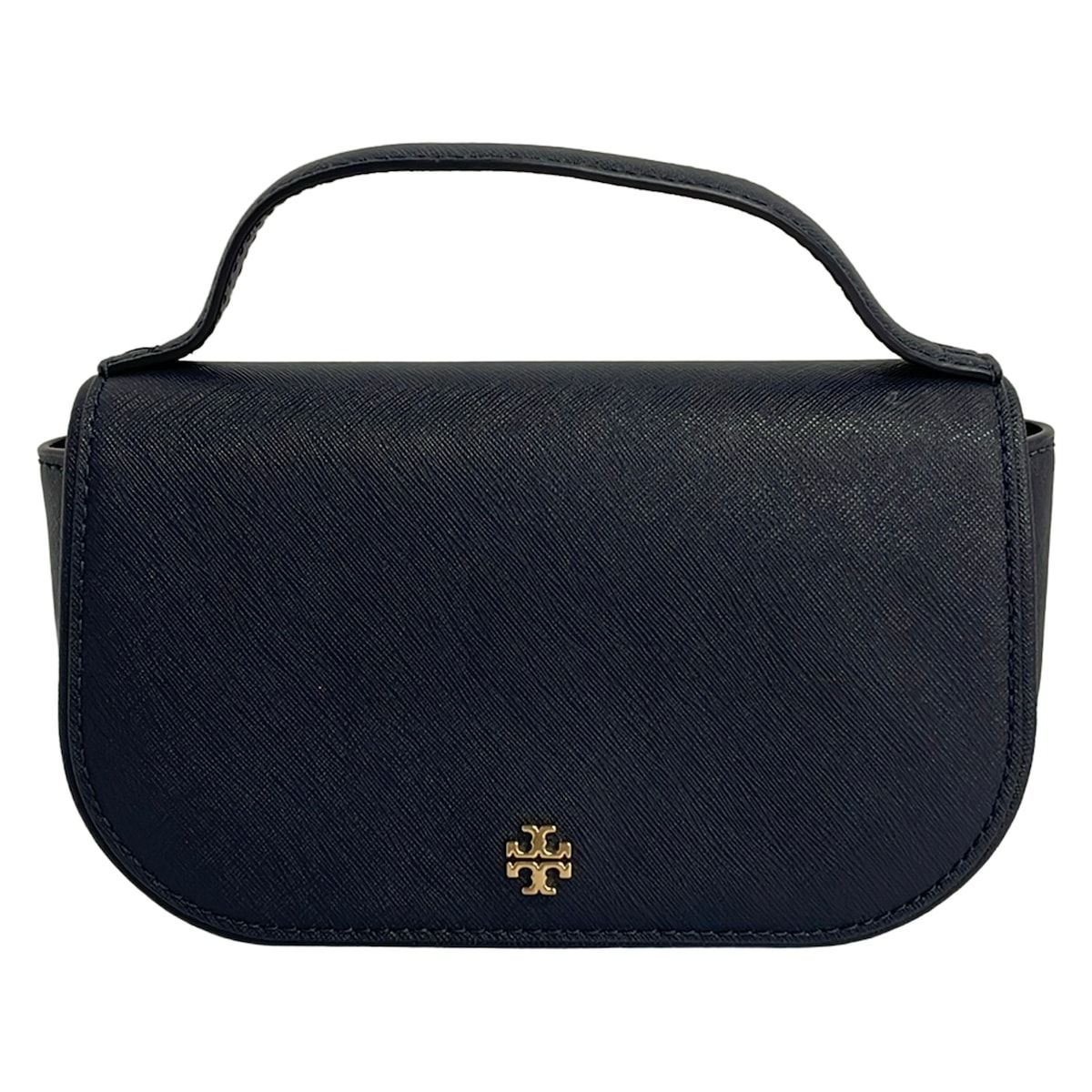 TORY BURCH(トリーバーチ) ハンドバッグ美品 - ネイビー ミニバッグ レザー