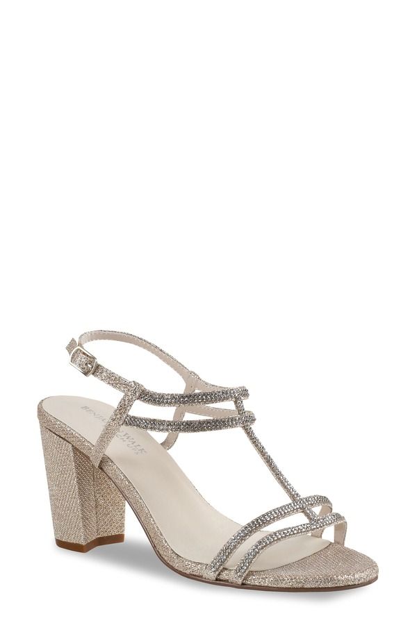 タッチアップ レディース シューズ ヒール サンダル アンクル Touch Upsam Ankle Strap Sandal Champagne シャンパン