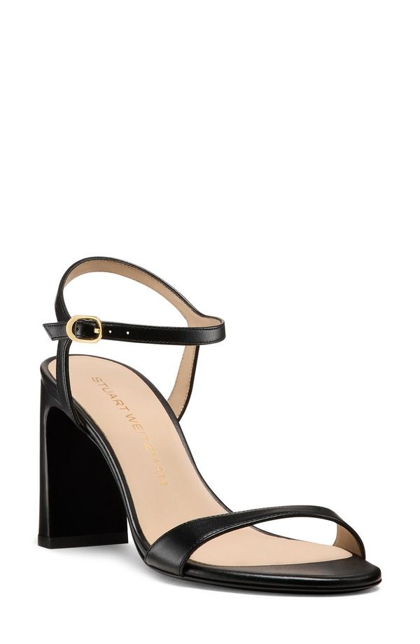 スチュアート ワイツマン レディース シューズ ヒール サンダル アンクル Stuart Weitzman Babette Ankle Strap Sandal Black ブラック