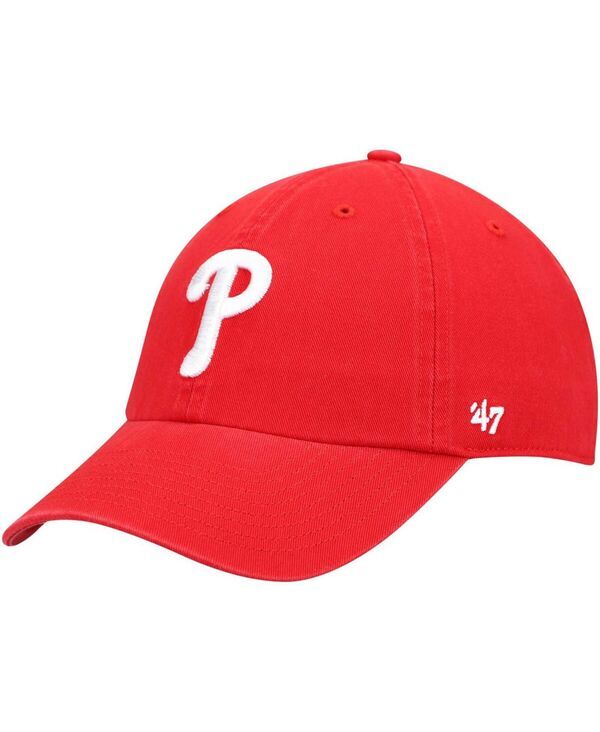 【送料無料】 47ブランド メンズ 帽子 アクセサリー Mens Red Philadelphia Phillies Heritage Clean Up Adjustable Hat Red