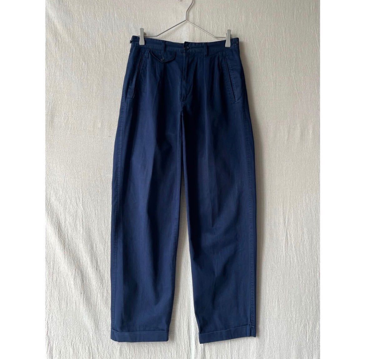 90s UNITED COLORS OF BENETTON パンツ / 44 コットン ネイビー ビンテージ イタリア製 P6-05037-9264