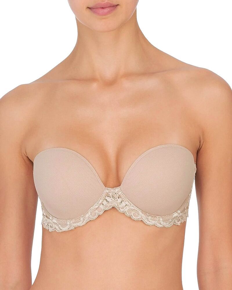 ナトリ レディース アンダーウェア ブラジャー ストラップレス Natori Featherstrapless Plunge Bra Caf