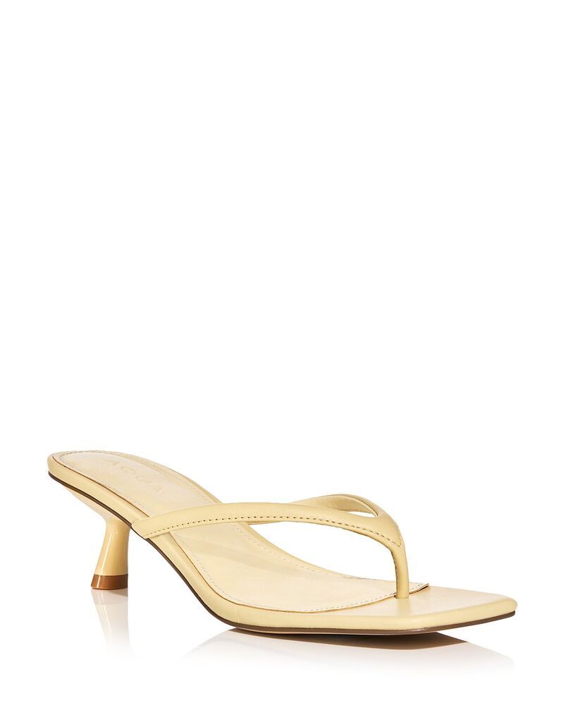アクア レディース シューズ サンダル AQUA Womens Ebony Thong Sandals Exclusive Banana Leather