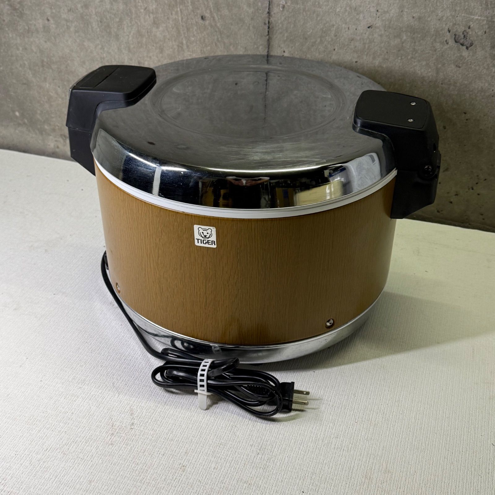 【美品・通電確認済】タイガー 電子ジャー JHA-4000 木目 4.0L 業務用 保温専用 2升2合 TIGER