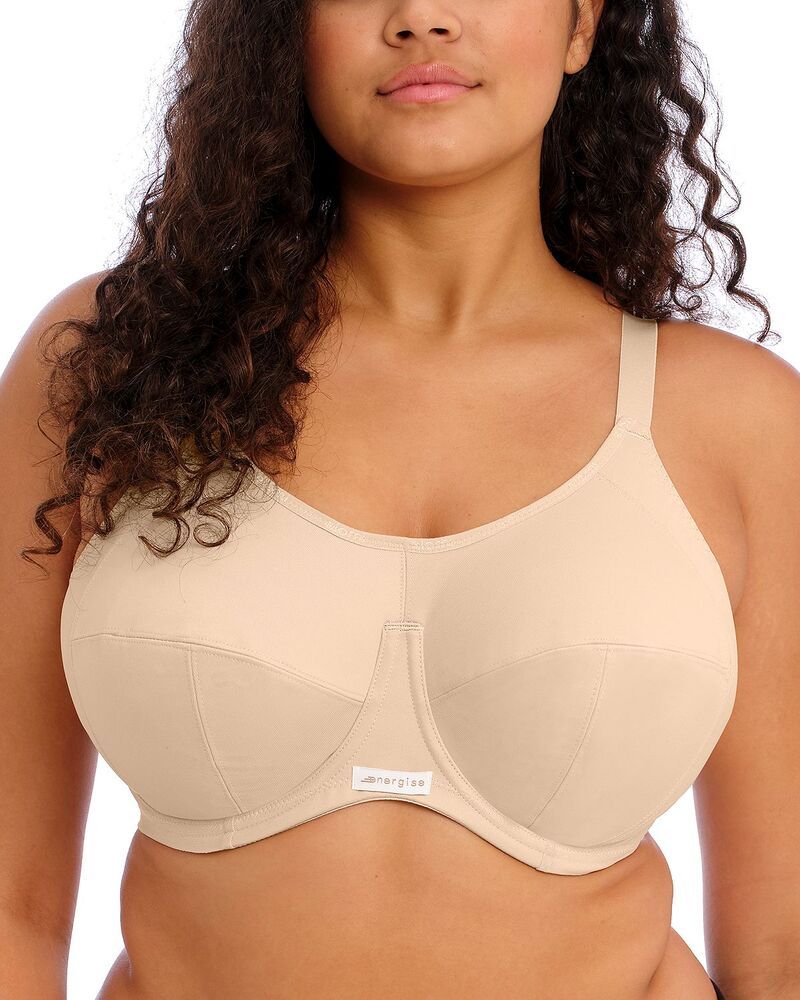 エロミ レディース アンダーウェア ブラジャー Elomi Energise Underwire Sports Bra Nude