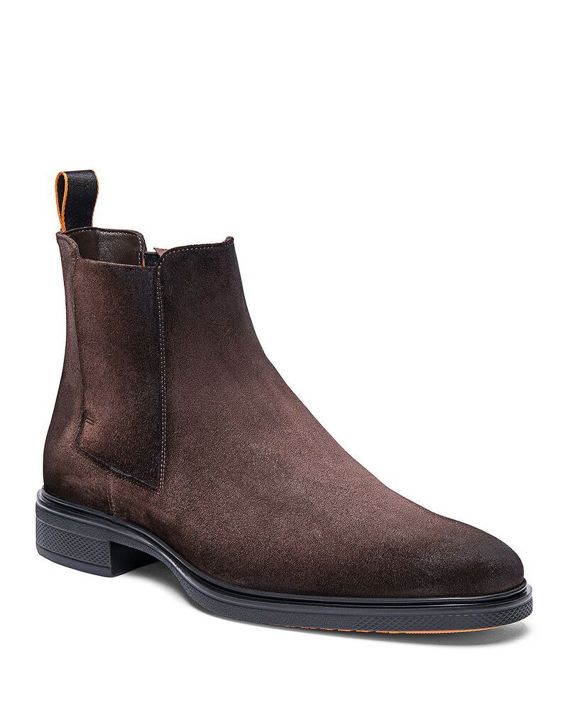 サントーニ メンズ シューズ ブーツ・レインブーツ チェルシーブーツ チェルシー Santoni Mens Chelsea Boots Dark Brown ブラウン