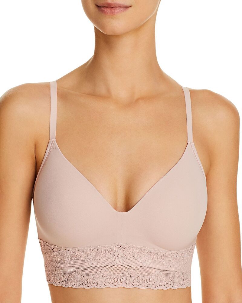 ナトリ レディース アンダーウェア ブラジャー Natori Bliss Perfection Wireless Contour Bra Rose Beige ベージュ