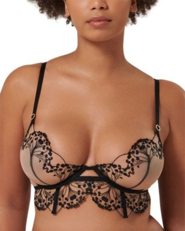ブルーベラ レディース アンダーウェア ブラジャー Bluebella Marisa Underwire Bra BlackSheer ブラック