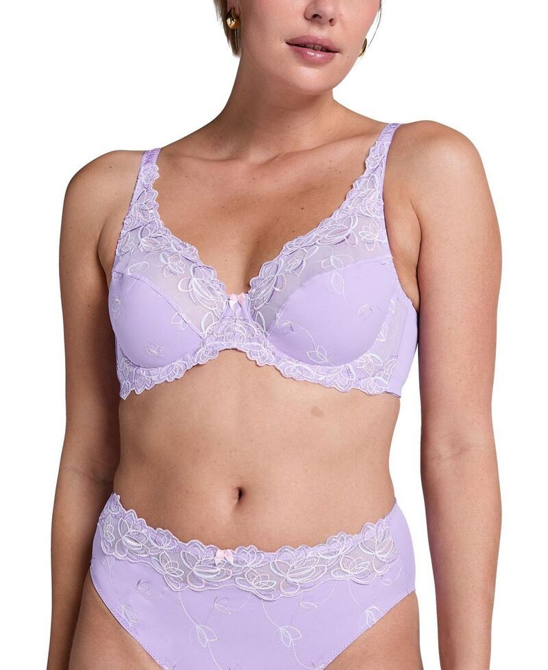 フンクミュラー レディース アンダーウェア ブラジャー Hunkemller Diva NonPadded Underwired Bra Crocus Petal