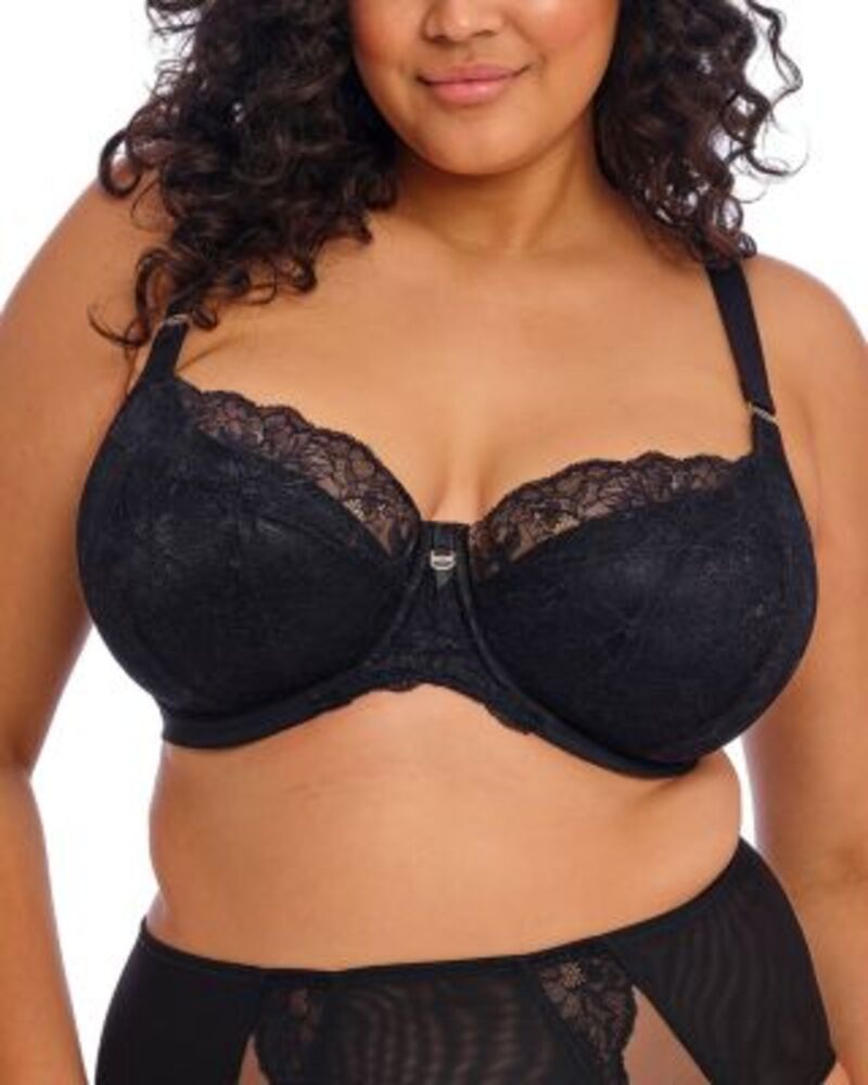 エロミ レディース アンダーウェア ブラジャー Elomi Brianna Underwire Padded Half Cup Bra Black ブラック