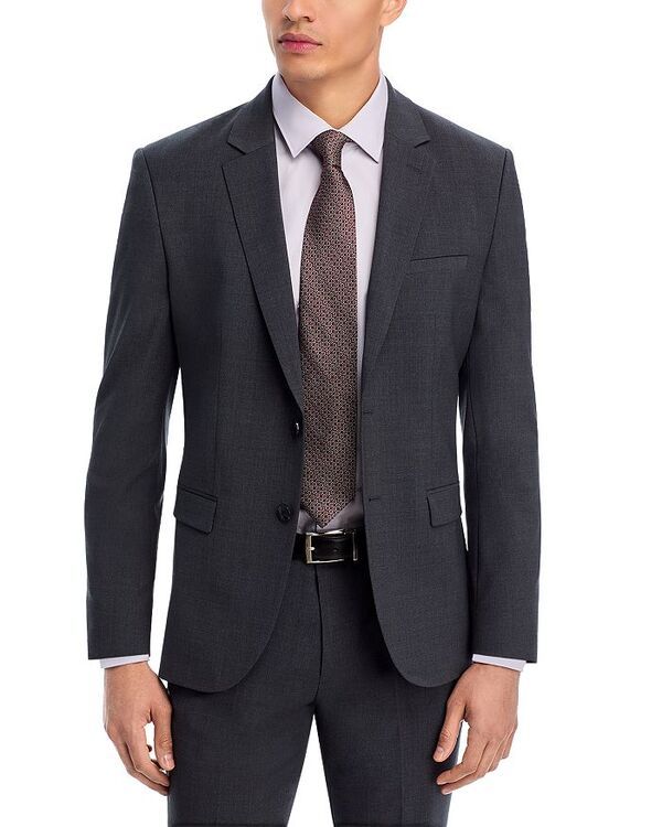 フューゴ レディース アウター ジャケット・ブルゾン スリムフィット ジャケット HUGO Extra Slim Fit ArtiX Stretch Suit Jacket Charcoal チャコール