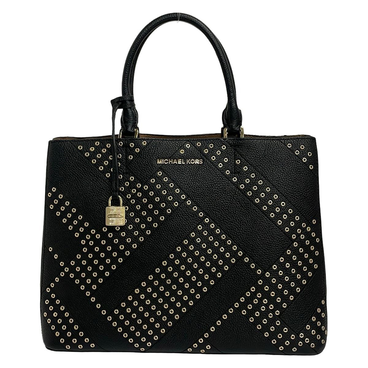 MICHAEL KORS(マイケルコース) トートバッグ美品 - 黒 レザー - メルカリ