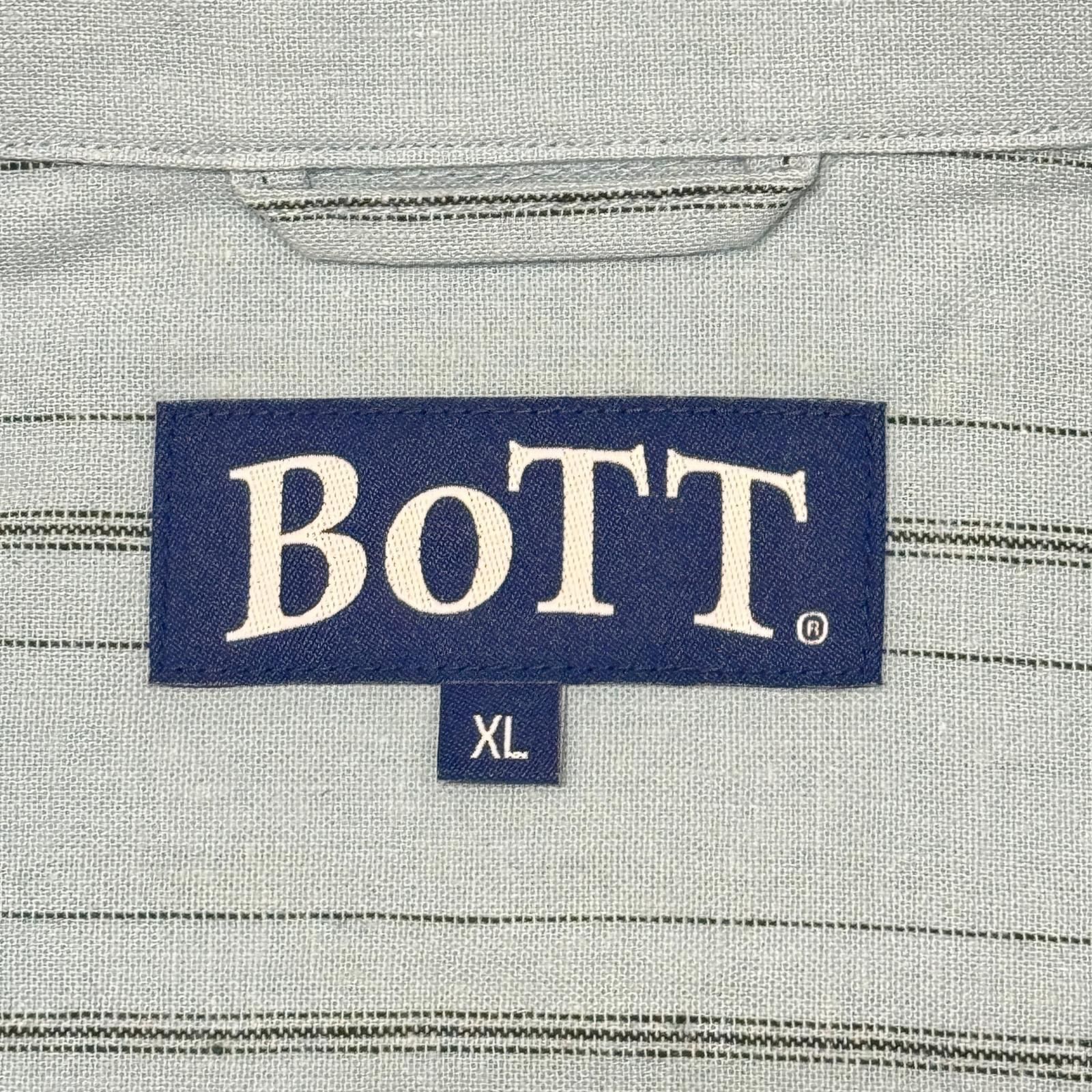 参考上代30800円 未使用 BoTT 25SS LIGHTWEIGHT STRIPE SHIRT ライトウェイトストライプシャツ ボット 251BoTT30 サックス系 XL （4324M） 参考上代30800円 未使用 BoTT 25SS LIGHTWEIGHT STRIPE SHIRT ライト