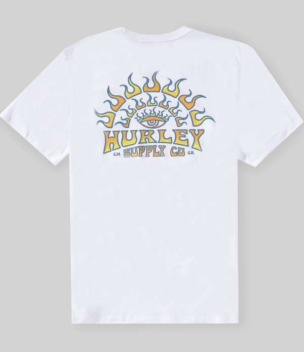 ハーレー メンズ トップス シャツ Hurley All Seeing Short Sleeve TShirt White ホワイト