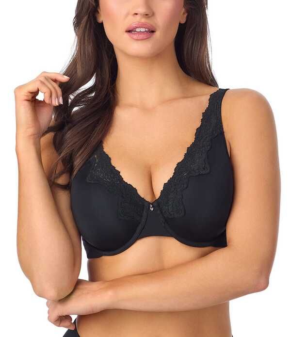 レミステレー レディース アンダーウェア ブラジャー レース Le Mystere Lace Allure Contour Underwire Bra Black ブラック