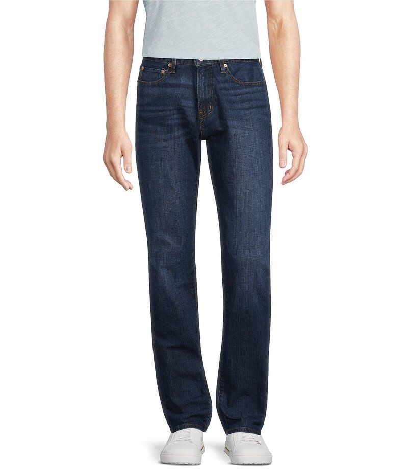ダニエル クレミュ メンズ ボトムス デニムパンツ デニム ジーンズ Cremieux Premium Denim Relaxed Straight Fit Medium Wash Stretch Jeans Blue ブルー