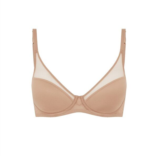 エージェントプロヴォケイター レディース アンダーウェア ブラジャー Agent Provocateur LUCKY Padded Plunge Underwired Bra Noisette