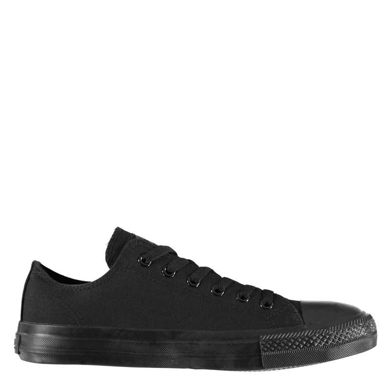 ソウルカル メンズ シューズ スニーカー SoulCal Canvas Low Mens Trainers BlackBlack ブラック