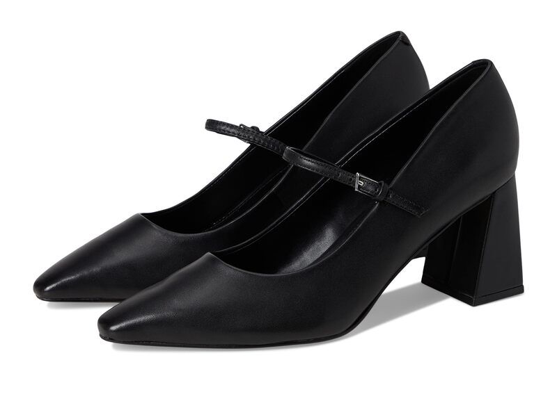 カルバンクライン レディース シューズ ヒール Calvin Kleinaprina Black Leather ブラック